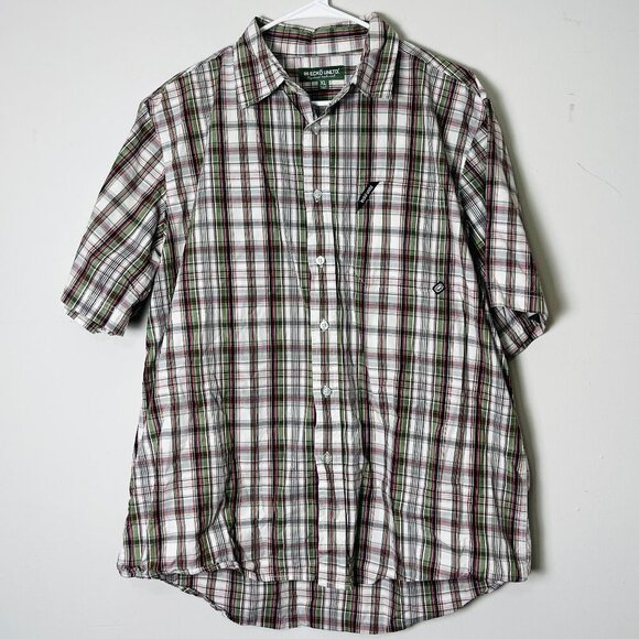 Ecko Unltd. XL Plaid Button Down Shirt Y2k Outdoorsy Casual Lightweight Skater - Picture 1 of 10